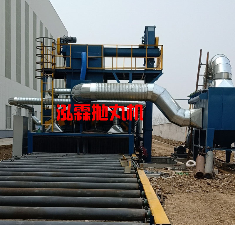 鋼板拋丸除銹機(jī)對鋼板進(jìn)行表面處理 鋼板拋丸除銹機(jī)對鋼板進(jìn)行表面處理